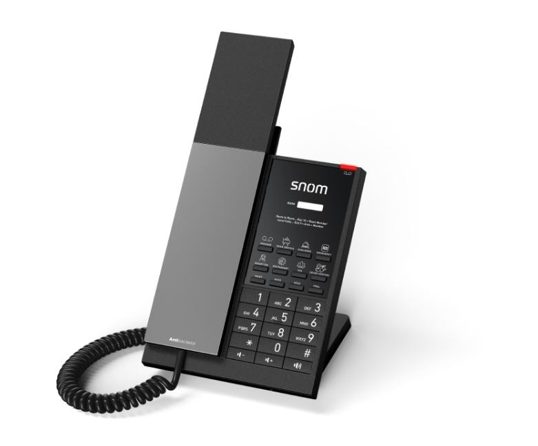 SNOM HD350W Hospitality Telephone, Antibacterial housing, Large LED call indicator, Power over Ethernet (PoE), WLAN SNOM HD350W Hospitality Telephone, Antibacterial housing, Large LED call indicator, Power over Ethernet (PoE), WLAN